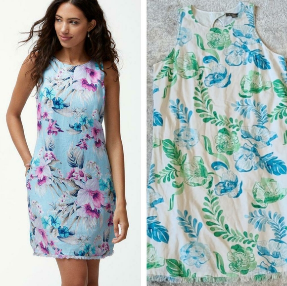 tommy bahama white linen dress